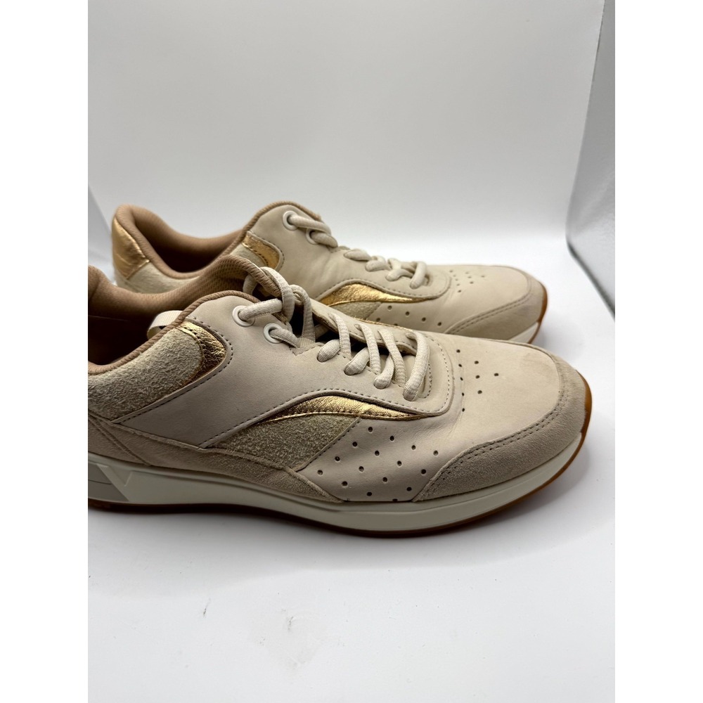 Vionic Nova Women's 8 Sneakers Off White Suede Low Top Lace Up Casual Shoes - Picture 4 of 9